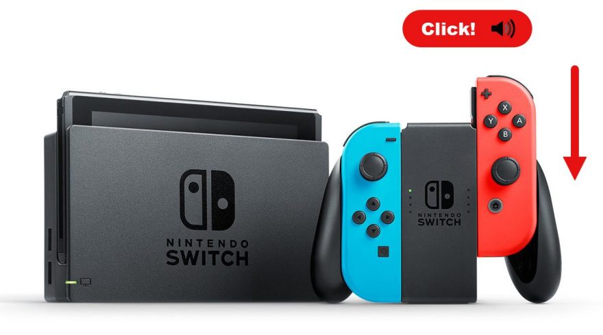 Nintendo Switch Joy-Con klik geluid