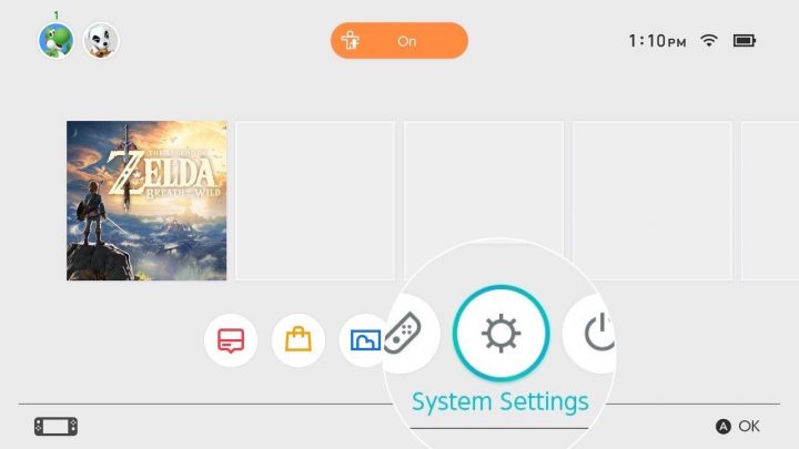 Nintendo Switch System Settings