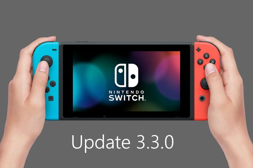 Nintendo Switch Update 3.3.0