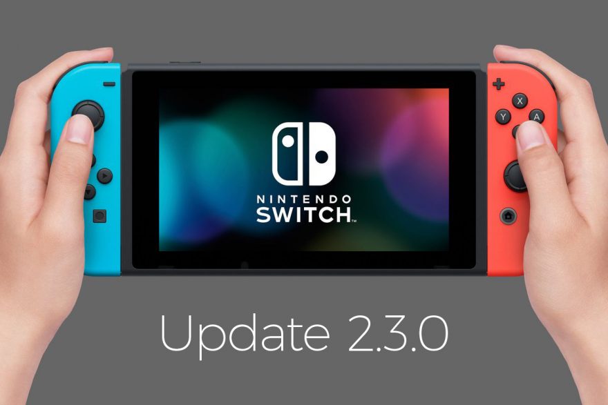 Nintendo Switch update 2.3.0