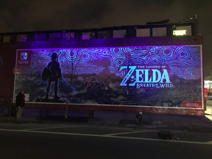 Zelda Breath of the Wild muurschildering glow in the dark